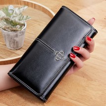 Long Women&#39;s Wallet New PU Leather Wallets Card Holder For Ladies Clutch Bag por - £26.61 GBP