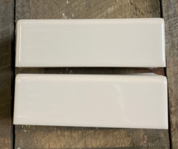 NOS 16 Vintage 70s Florida Tile Fawn Beige 6&quot; x 2&quot; Bullnose Ceramic Tile... - $169.42 CAD