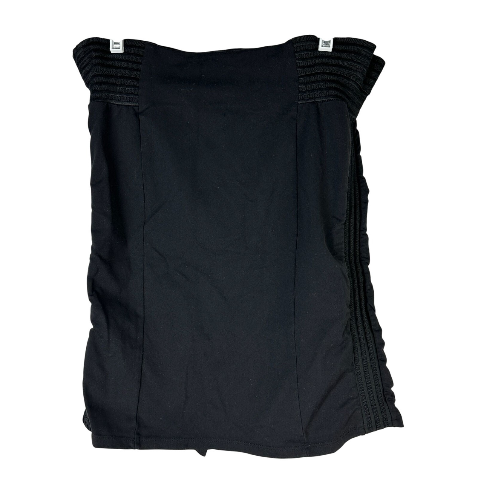 Rune NYC Black Ribbed Bodycon Skirt Large Made In USA - $18.50