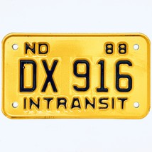 1988 United States North Dakota INTRANSIT Special License Plate DX 916 - $18.91 CAD