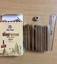 2 Pc X Indian Kesar Chandan Saffron Sandalwood Dhoop Incense Stick 45 Pc 150 Gm - £27.40 GBP