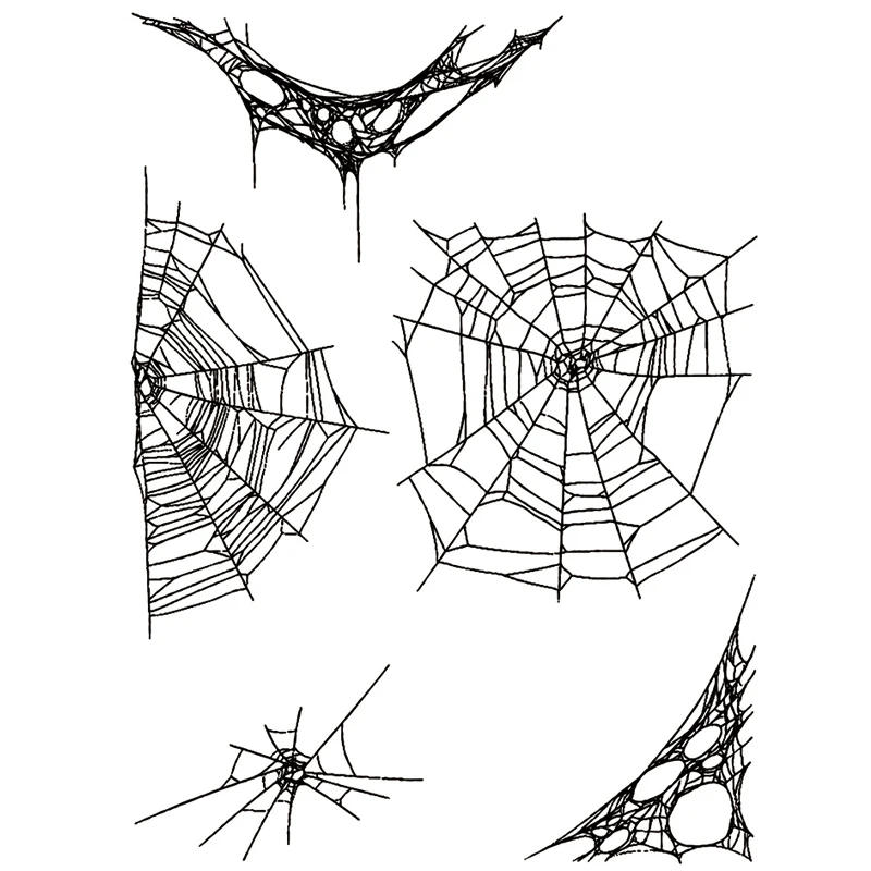 House Home Halloween Cobweb Spider Net Pattern 2021 New Clear Stamps and Die for - £19.95 GBP