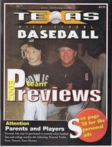 TEXAS HIGH SCHOOL BASEBALL 2003 TEAM PREVIEW EDITION Magazine - Class 5A... - £7.02 GBP