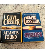 Clive Cussler 2 Book Bundle: Atlantis Found, Cyclops - VERY GOOD - $3.71