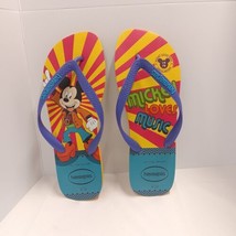 Havaianas Disney Yellow Mickey Mouse 90th Special Edition Flip Flop Us 1... - £14.58 GBP