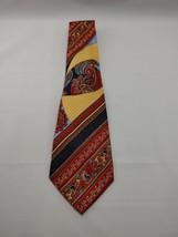 Vintage Bill&#39;s Clothes Multicolored Men&#39;s Tie - Classic Silk Necktie - £8.89 GBP