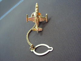 NECK TIE PIN MILITARY AIRPLANE FROM ROYAL THAI AIR FORCE MUSEUM - $14.35