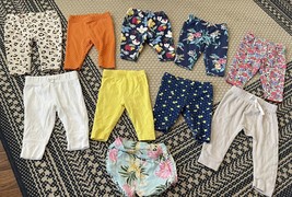 Baby Girl Pants Lot Of 10 Size 0-3 Months - $14.84