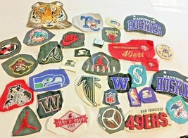 Sports Teams NFL Brand Logos Patches SF 49ers Pirates Tigers Nike Lot SK... - £14.15 GBP
