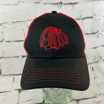 Portland Winterhawks Ball Cap Hat Vented Snapback Red Black - $11.88