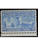 1944 13c Motorcycle, Special Delivery, Blue Scott E17 Mint F/VF NH - $50.97 MXN