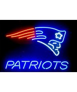 NFL New England Patriots Football Beer Bar Neon Light Sign 17&quot; x 15&quot; - £390.13 GBP