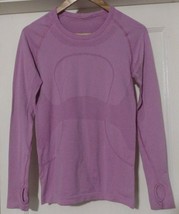 Lululemon Swiftly Tech Long Sleeve Crew Size 8 Thumbholes ZZ - £17.21 GBP