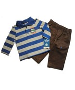 Carter&#39;s Baby Boy&#39;s 6 Months Dinosaur Dino All-Star Polo Shirt Pants Set - $146.70 MXN