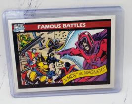 1990 Marvel Universe Series 1 Famous Battles X-Men Vs Magneto #100 - £1.52 GBP