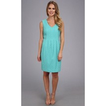 Pendleton Eyelet Sleeveless Dress Aqua Sky Sz 6 NWT - $39.99