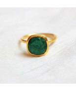 100% Green Aventurine 925 Sterling Silver Gold Plated Handmade Everyday ... - £62.45 GBP