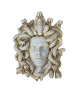 Medusa Head of Snakes Gothic Wall Plaque Décor Cast Marble Statue Sculpture - £63.04 GBP