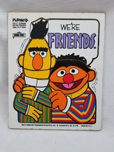 Vtg 1976 Playskool 13 Pieces Wood Puzzle We&#39;re Friends 315-17 Bert &amp; Ernie Cute - £8.49 GBP
