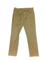 Polo Ralph Lauren Varick Slim Straight Jeans Mens Beige Tan Stretch Men 36x30 - £29.36 GBP