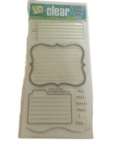 Impression Obsession Clear Stamps Journal Lines Who What Where When I You New - £14.06 GBP