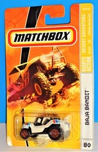 Matchbox 2009 Desert Adventure Series #80 Baja Bandit White Dune Buggy - £2.37 GBP
