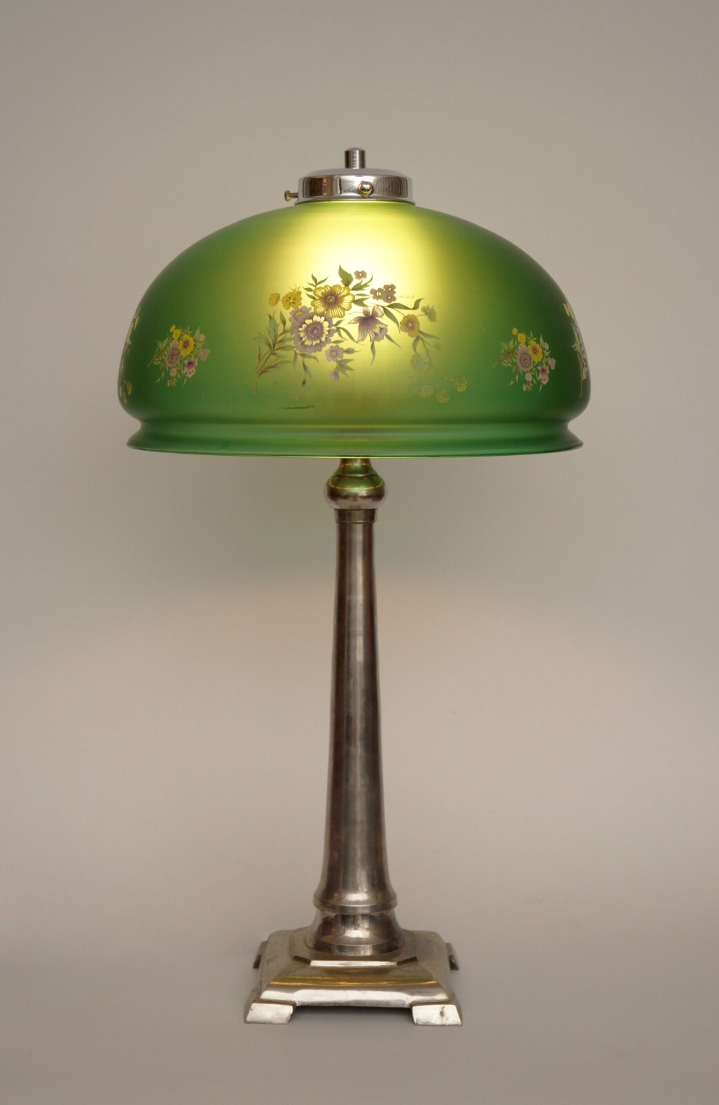 Beau Maison de Campagne Lampe Cuivre Nickel " Tentation " Pomme Pièce Unique Item image 4