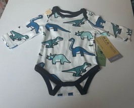 Monica + Andy Organic Cotton Dinosaur bodysuit Dino one piece Newborn - $7.99