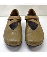 Wolky Passion Mary Jane Shoes Women&#39;s 8.5 Brown Embossed Leather Divine NEW - €98,13 EUR