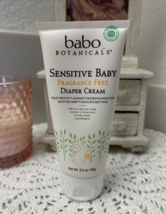 Babo Botanicals Sensitive Baby Fragrance Free Diaper Cream Hypoallergeni... - $14.01