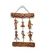 RARE Christian Family Resin Wall Hanging Family Prayer God Bless Us All ... - $37.36