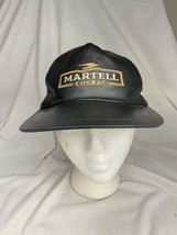 Martell Cognac Genuine Leather SnapBack Hat Black - £11.68 GBP