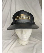 Martell Cognac Genuine Leather SnapBack Hat Black - £11.73 GBP