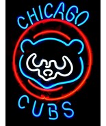 MLB Chicago Cubs Baseball Bear Neon Light Sign 16&quot; x 13&quot; - £390.13 GBP