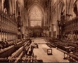 York Minster Choir East Yorkshire England Postcard PC14 - $4.99