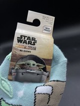 Star Wars Mandalorian Grogru Baby Yoda Skid Free Kids 5-10 No Show Pom S... - £9.40 GBP