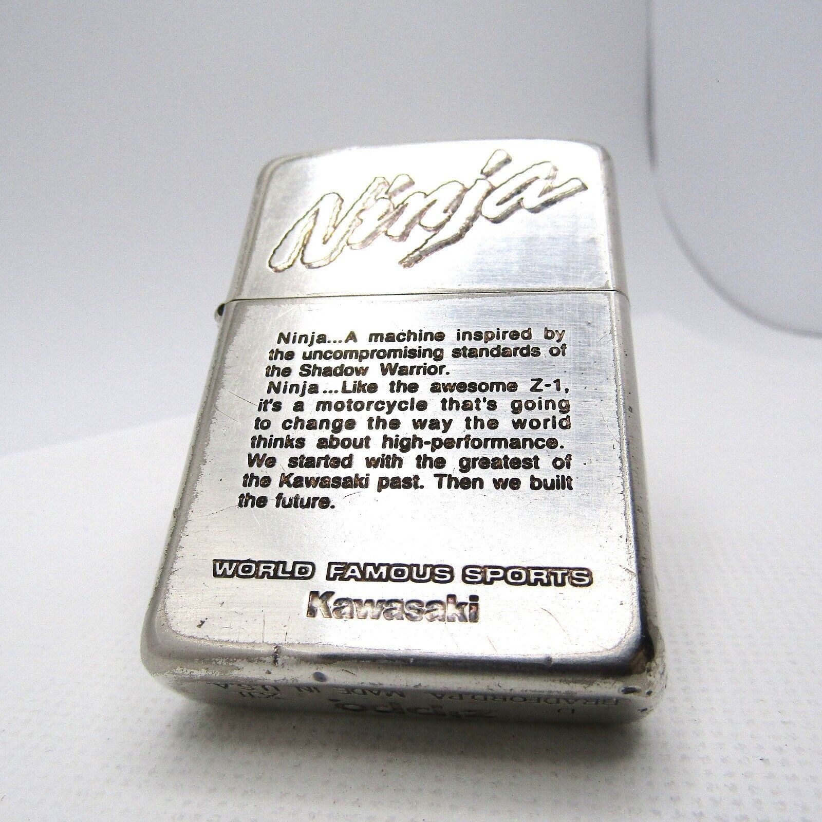 Kawasaki Ninja Zippo Oil Lighter 1996 Fired and 42 similar items