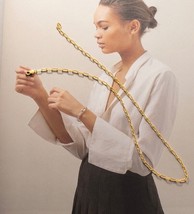 14K Gold Paperclip Chain Necklace- 925 Silver, stylish, gift, chain, stackable - £44.69 GBP