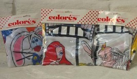 3 Mint Jessica Roger Rabbit Disney Colores Windsocks Factory Sealed - £78.36 GBP