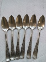 Rogers &amp; Hamilton Cardinal Silver Plate Fruit/Orange Spoons (6) Pat.1887 - £27.53 GBP