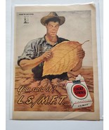 1945 You Said It LS/MFT WWII Print Ad Lucky Strike Farmer War Bonds Emblem - £7.88 GBP
