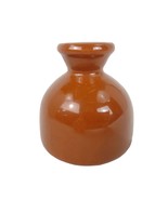 Vtg CCCC Japan Stoneware Taper Candle Holder, 4&quot; Terracotta Porcelain Mo... - $366.26 MXN