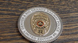 Denver &amp; Rio Grande Railroad Police Fallen Flag 1870 to 1988 Challenge Coin 999U - $30.68