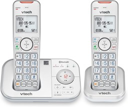 VTech VS112-27 DECT 6.0 Bluetooth 2 Handset Cordless Phone for Home with - £45.61 GBP