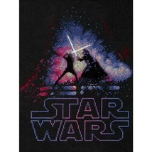 DIY Dimensions Disney Star Wars Luke &amp; Darth Vador Galaxy Cross Stitch Kit 35382 - £23.68 GBP