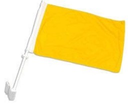 Moon Knives (2 Pack) Solid Yellow 2ply Car Window Vehicle 12&#39;&#39;x18&#39;&#39; Flag... - $13.52 CAD