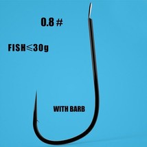 50pcs/ lots small fish hooks for panfish perch crucian barbed no barb fishhooks  - £36.87 GBP