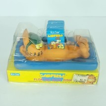 Vintage 1978 Garfield Floating Soap Dish New In Box With 3x Soap Bars NE... - $29.69