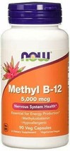 NOW Supplements, Methyl B-12 5000mcg,Methylcobalamin, Hypoallergenic, 90 Veg ... - £19.53 GBP