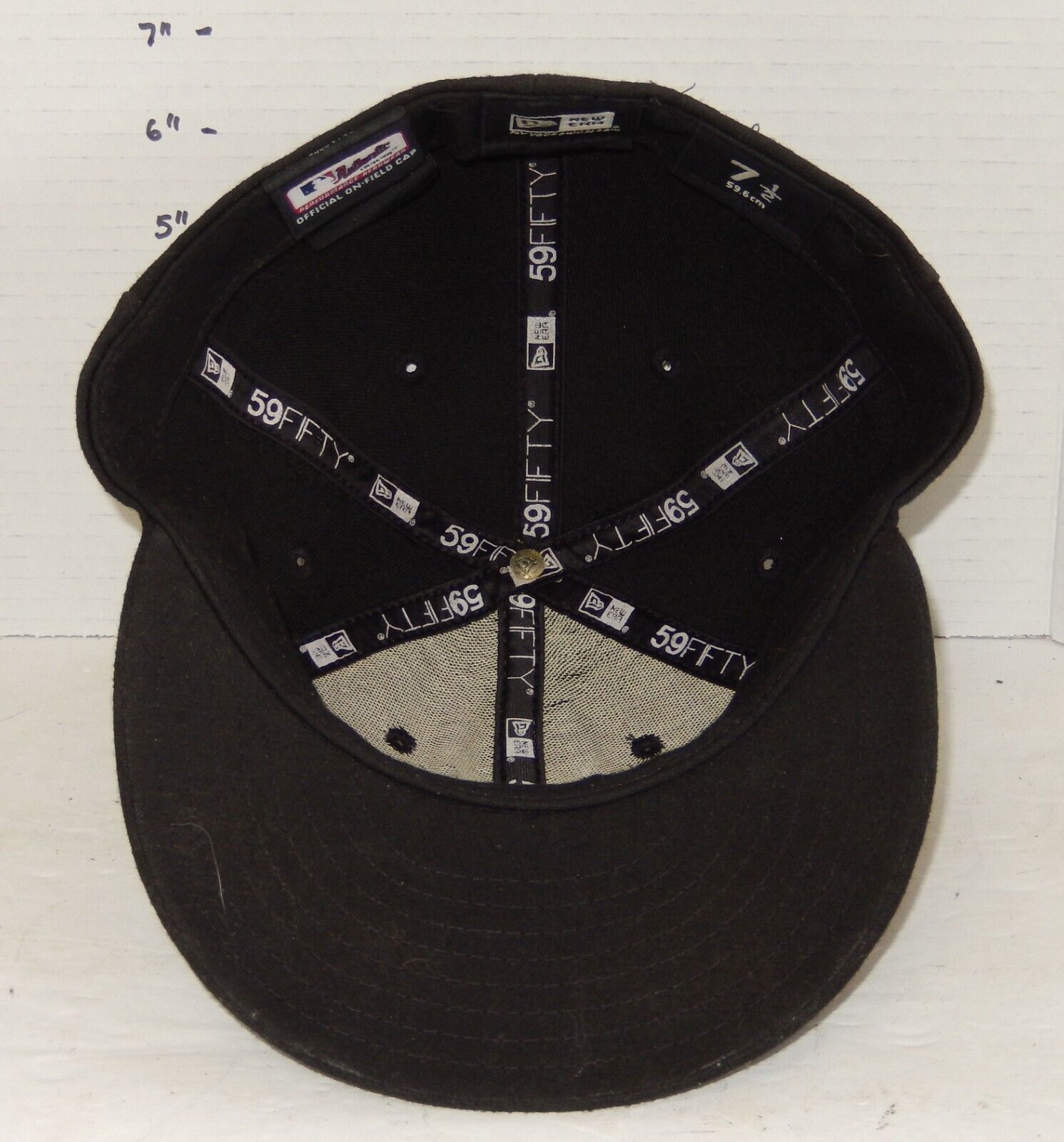 Miami Florida Marlins New Era Fitted Hat Cap Size 7 1/2 MLB Baseball Item image 5